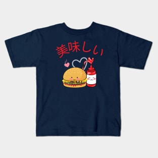 Delicious Cheeseburger v2 Kids T-Shirt